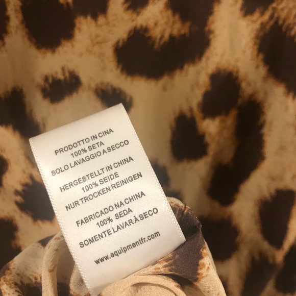 Equipment Leopard Print Sleeveless Blouse - Picture 5 of 9